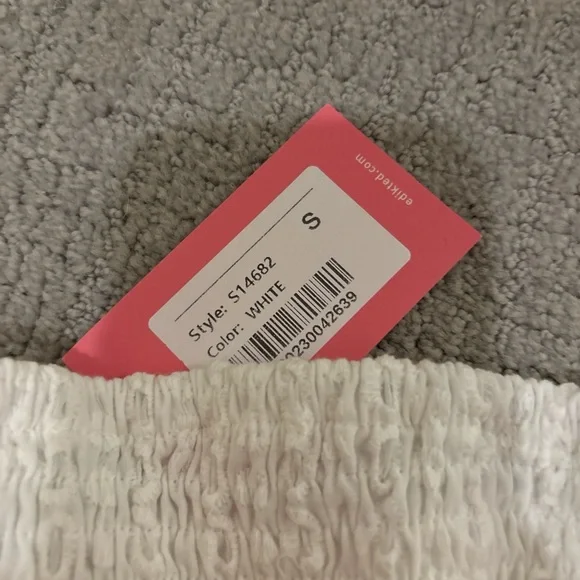 White Strapless Dress Edikted - Picture 3 of 3